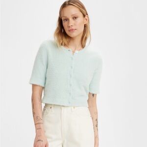 Levi's Soft Green Fuzzy Sweater